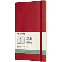 Los mejores  - Moleskine - Agenda Semanal 2021- Agenda de 12 Meses con una Semana por Página- Tapa Blanda- Tamaño Grande de 13 x 21 cm…
